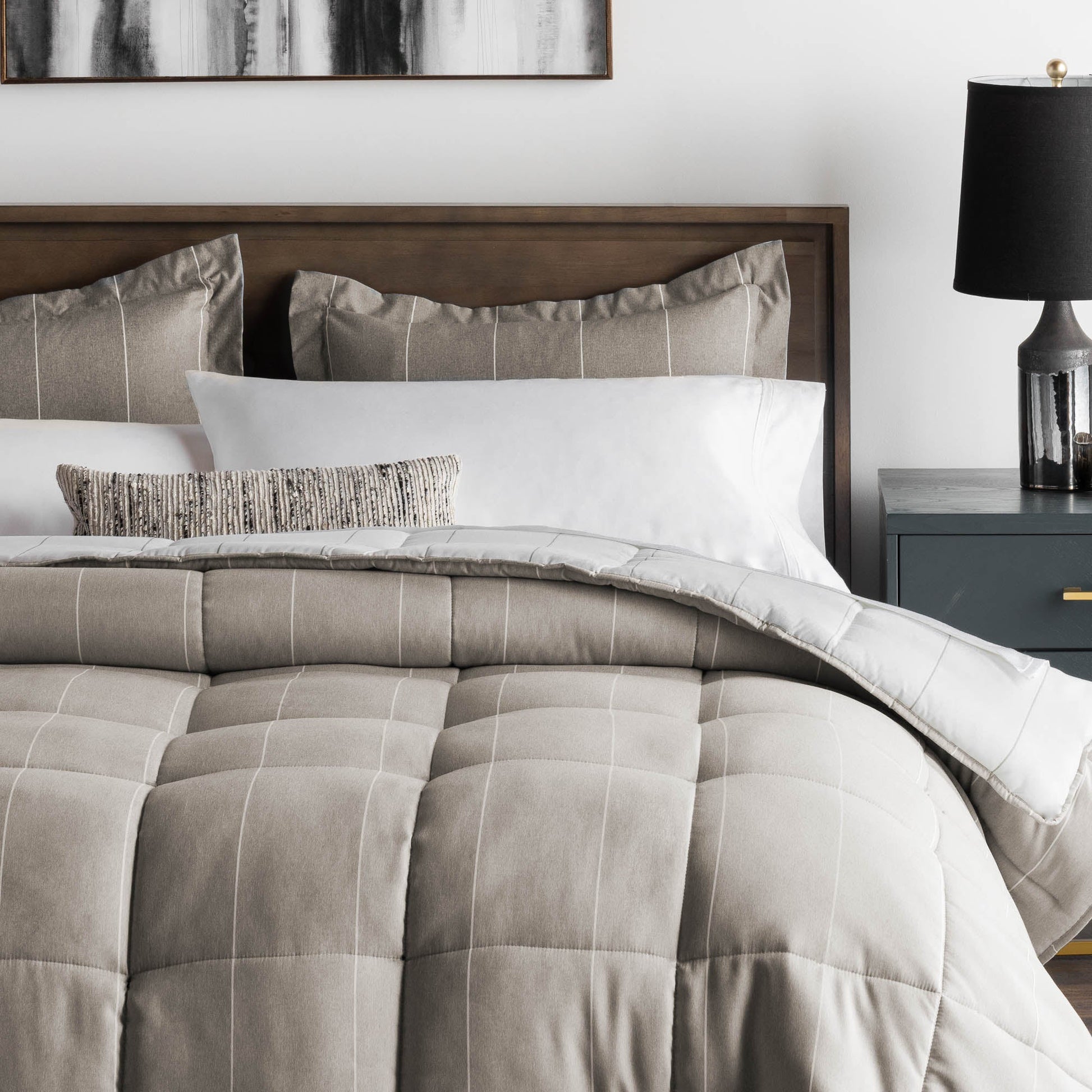 Woven Down Alternative Chambray Comforter Set - Jura Sleep