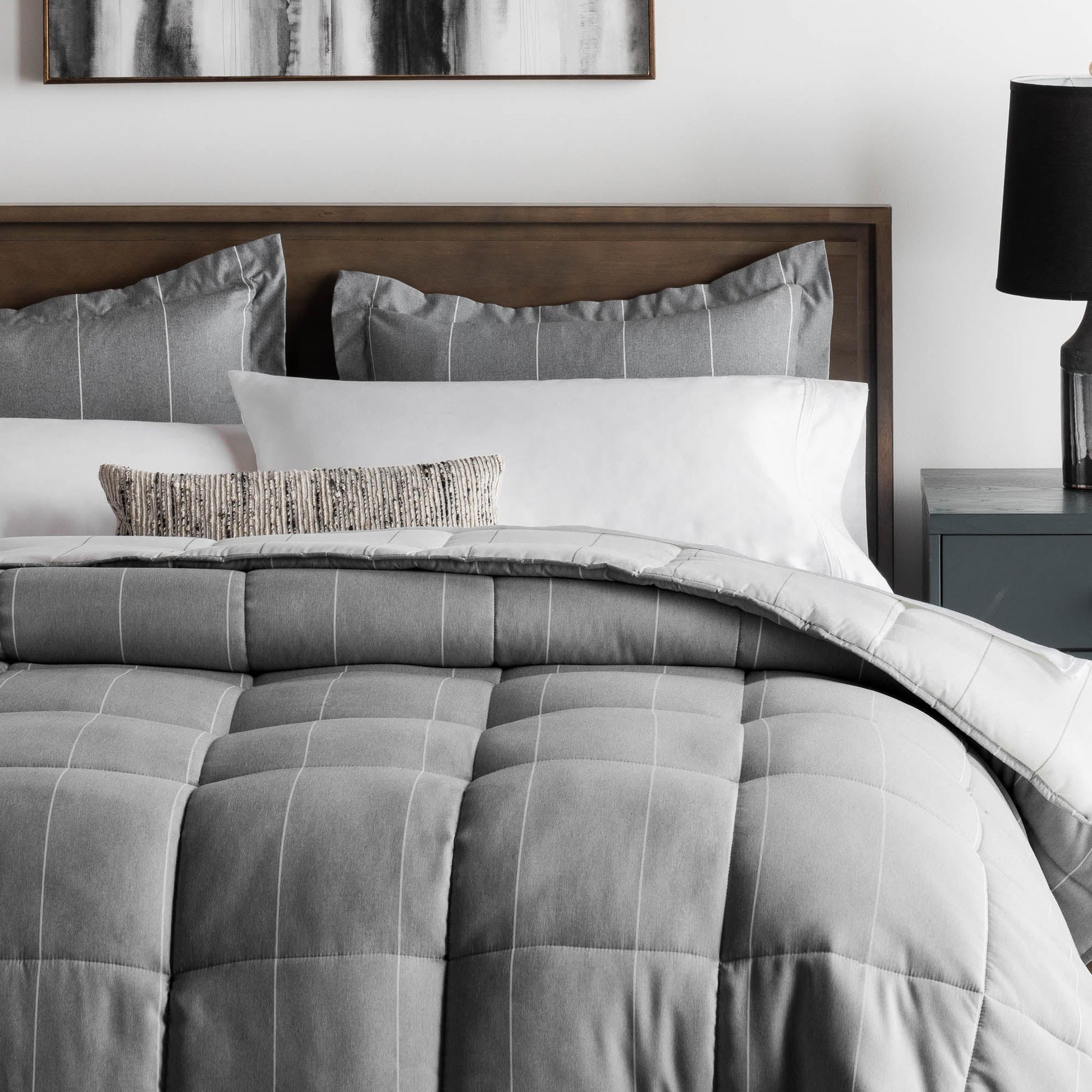 Woven Down Alternative Chambray Comforter Set - Jura Sleep